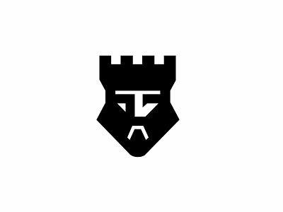 CastleKing beard bold castle design geometric king king logo logo logodesign modern real estate vector