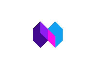 N bold design geometric graphic design letter logo logodesign m m logo mark modern monogram technology