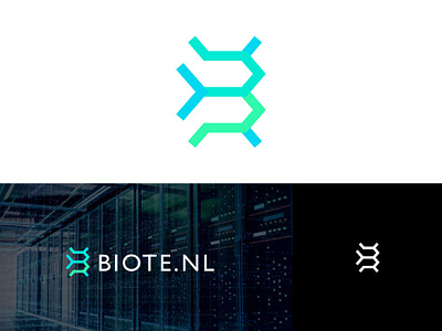 Biote.Nl bold design geometric infrastructure internet letter b logo logodesign modern simple software sophisticated technology web app