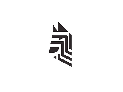 Zebra animal geometric logo logodesign modern sophisticated logo technology zebra