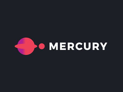 Mercury bold branding design geometric logo logodesign modern simple software