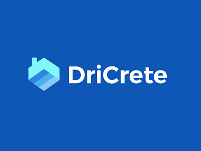 dricrete 2 bold construction design geometric logo logodesign modern simple