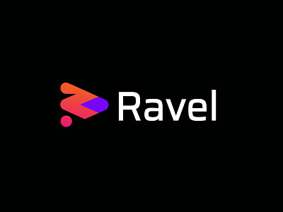 Ravel 2 design geometric letter logo logodesign modern play button