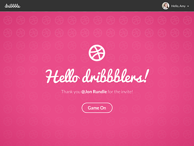 Hello Dribbblers! debut first first shot hello