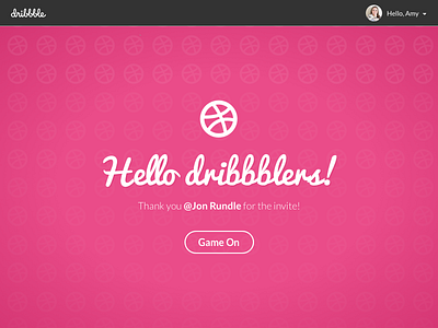 Hello Dribbblers!