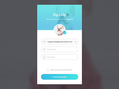 Daily UI Challenge 001 001 app create an account daily ui sign up