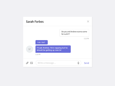 DailyUI #013: Direct Message chat daily ui dailyui direct message message messages