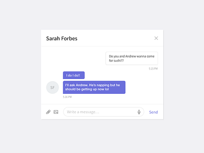 DailyUI #013: Direct Message