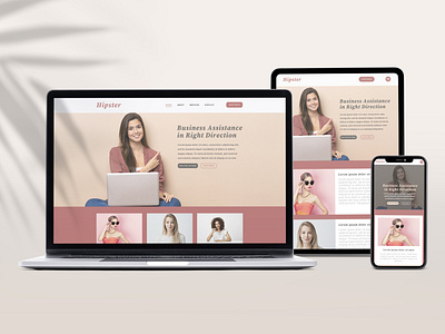 Hipster - Business Management (concept) - Responsive Web design