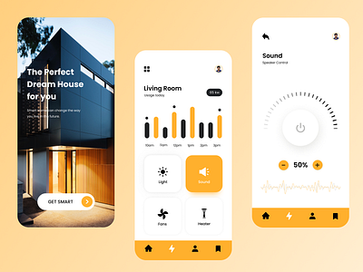 Smart Home Control app UI