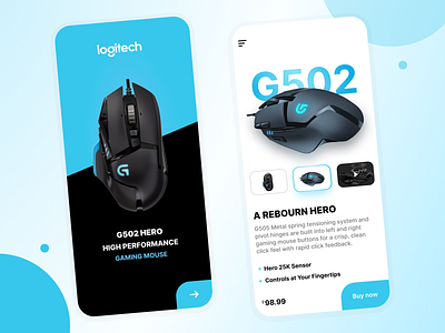 Logitech app UI