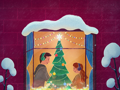 Merry Christmas - Happy Holidays - Christmas card