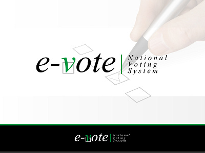 E-Vote | Comcept branding concept design e vote icon illustration logo shop site typography ui ux vector web