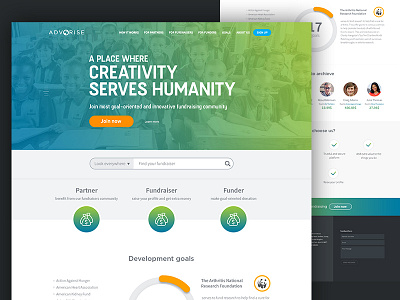 Fundraising Website Concept