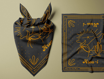 Western Bandana Mockup branding design graphic design illustration logo vector