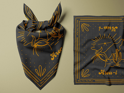 Western Bandana Mockup