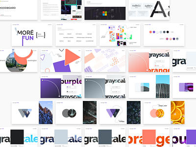 Moodboard concepts brand branding colors concept concept design design elements gradient interface moodboard template type typography ui uiux ux