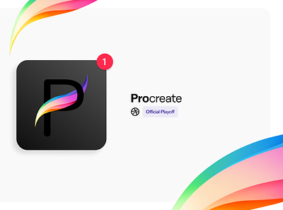 ProCreate App Icon app app design apple brand branding design getcreativewithprocreate illustration interface ipad logo procreate ui vector