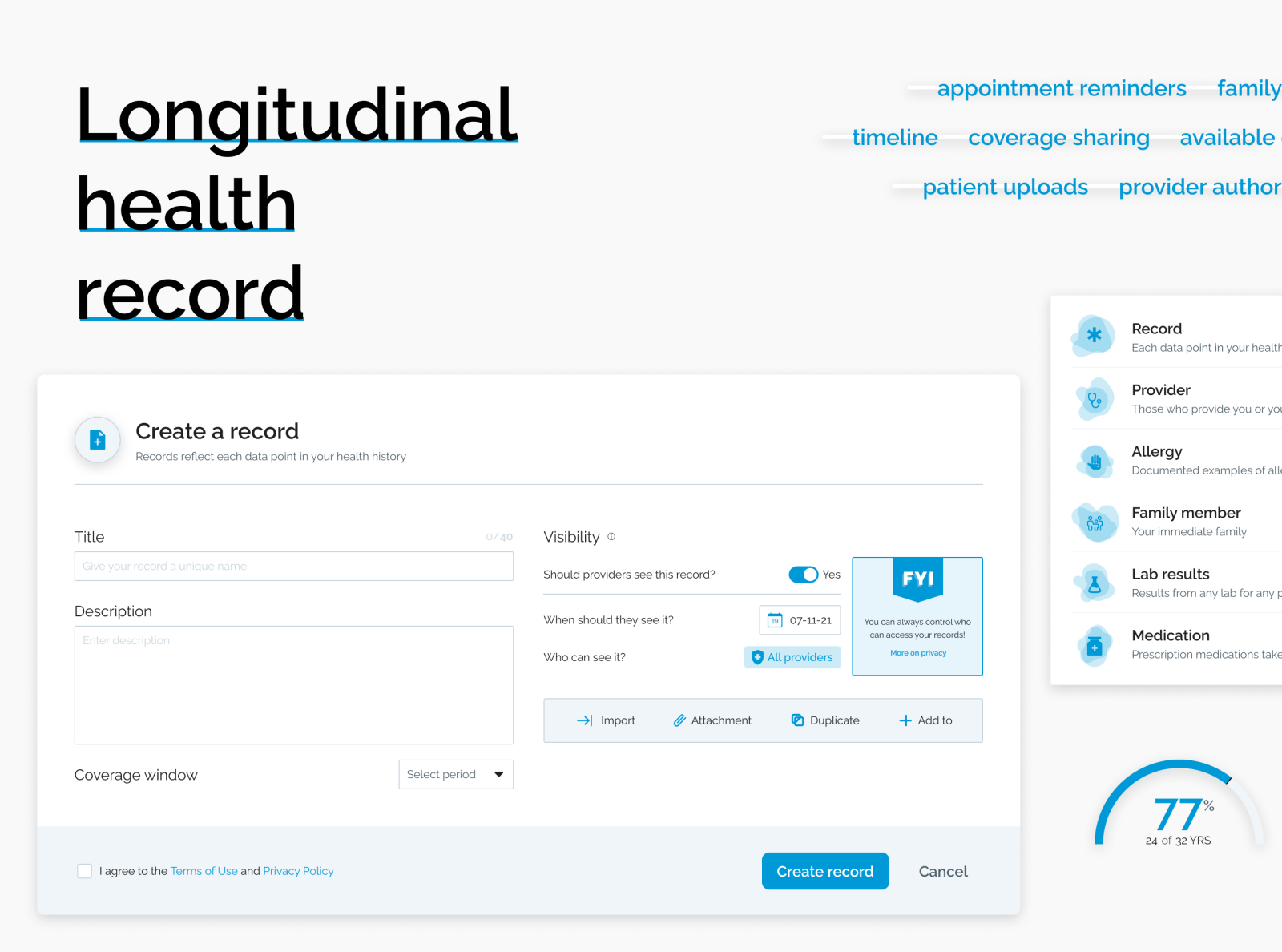 longitudinal-health-record-ehr-by-tyler-wain-on-dribbble