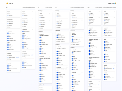 Data table filters