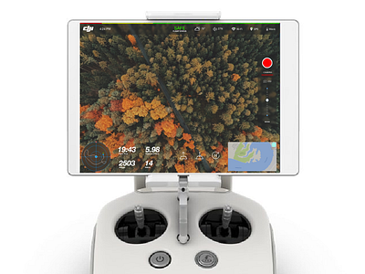 Dji GO App dji drone interface ipad redesign tablet ui ux xd