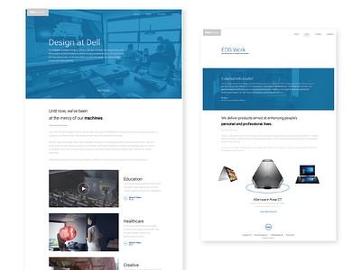Dell Design dell design interaction landing studio ui ux web web design
