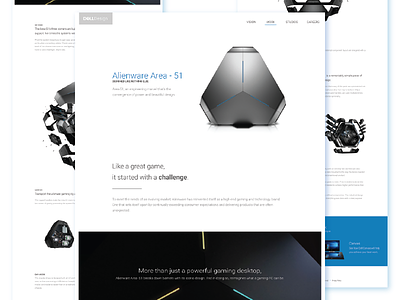 Dell Design | Alienware alienware branding dell design interaction landing type ui ux web web design