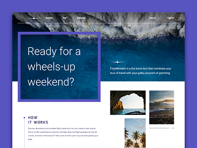 Flight Landing Page app clean design grid header landing layout ui ux web web design xd