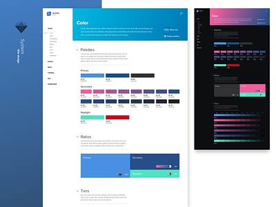 Design system - layout color components design system elements interaction layout sketch styleguide template ui ux web design