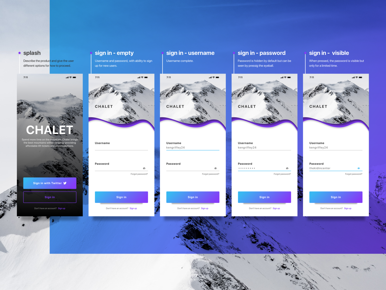 InVision Studio X Uplabs Login by Tyler Wain on Dribbble