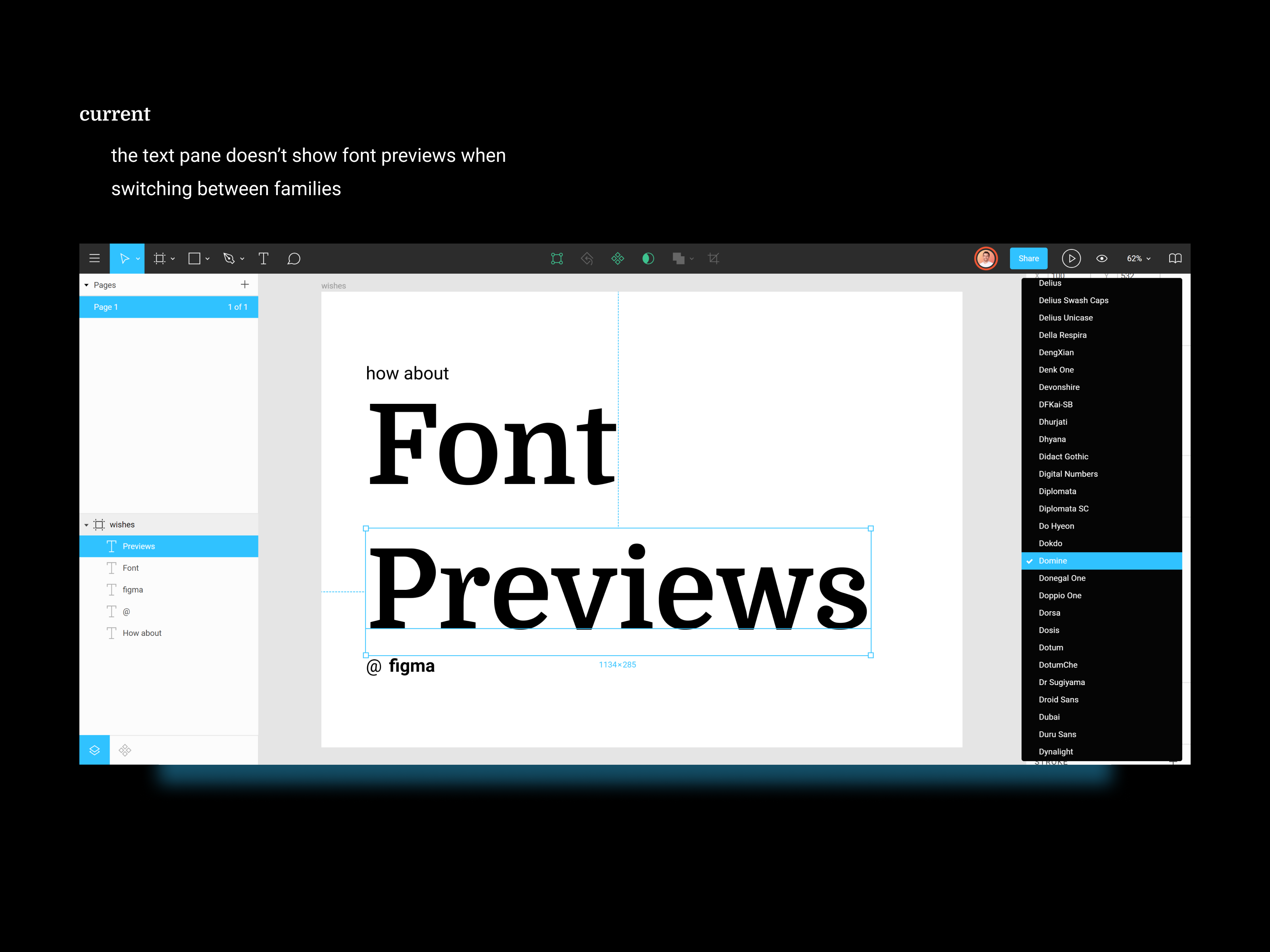 cursive fonts in figma