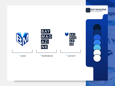 Logo | Bay Magazine design elements figma layout logo logodesign logotype process procreate skeetches sketch type ui uiux