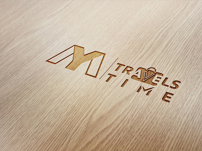 Logo design "MY TRAVELS TIME" icon logo logo design logodesign logotype typography vector graphic