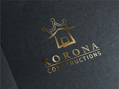 KORONA Constructions logo design design logo logo design