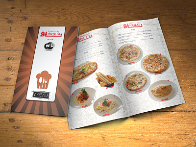 Menu design "PortaEU" branding menu design photoediting photoshop restaurant design restaurant menu vector graphic