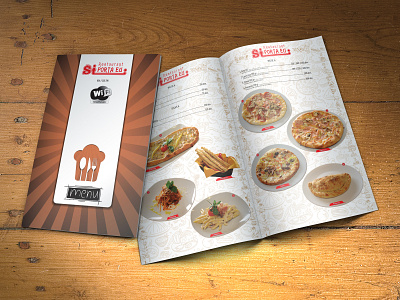 Menu design "PortaEU"