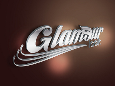 Logo design "Glamour look" hairdresser salon branding design illustration logo logo design typography vector vector graphic