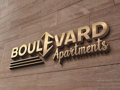 Logo design project Apartments BOULEVARD