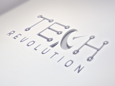 Logo design "TECH Revolution" branding custom logo design logo logo design typography vector graphic