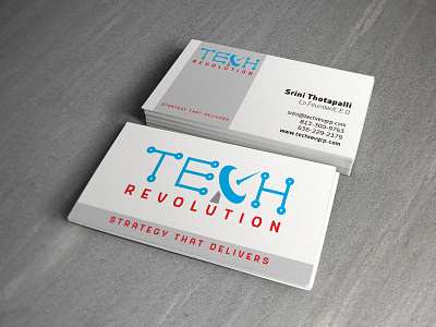 Business Card design "TECH Revolution"