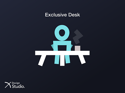 Exclusive Desk app application artwork design illustration ui vector web