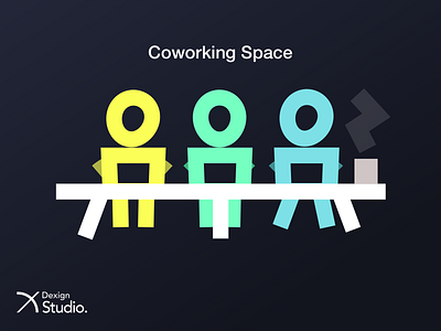 Coworking Space application artwork branding design icon illustration logo ui vector web