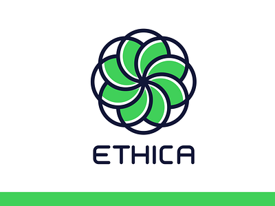 Ethica – Research Booster / Concept brand branding green icon leaf logo logodesign vector