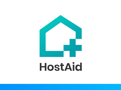 HostAid Logo aid branding host illustration logo logo design ui