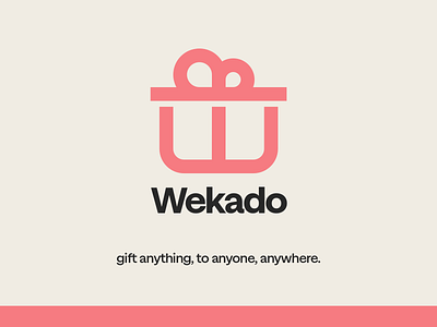Wekado – Gift anything, to anyone, anywhere. brand branding gift illustration logo minimal