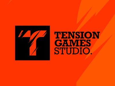 Tension Games Studio. artwork branding design flat illustration logo logo design minimal tention typography vector