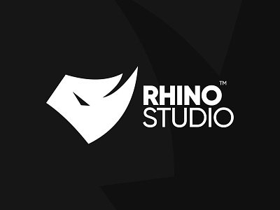Rhino Studio™ animal design icon illustration illustrator logo logodesign minimal rhino rhino logo rhinos sign typography vector