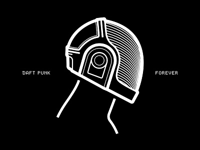 DAFT PUNK FOREVER artwork daft daft punk daftpunk icon illustration minimal poster
