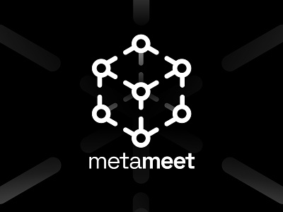 metameet – Dribbble Weekly Warm-up artwork branding chat conference ideate identity illustration logo metaverse sign vector