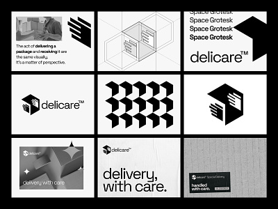 delicare™ – delivery with care app artwork brandbook branding delivery design illustration logo sign style typography ui ux vector